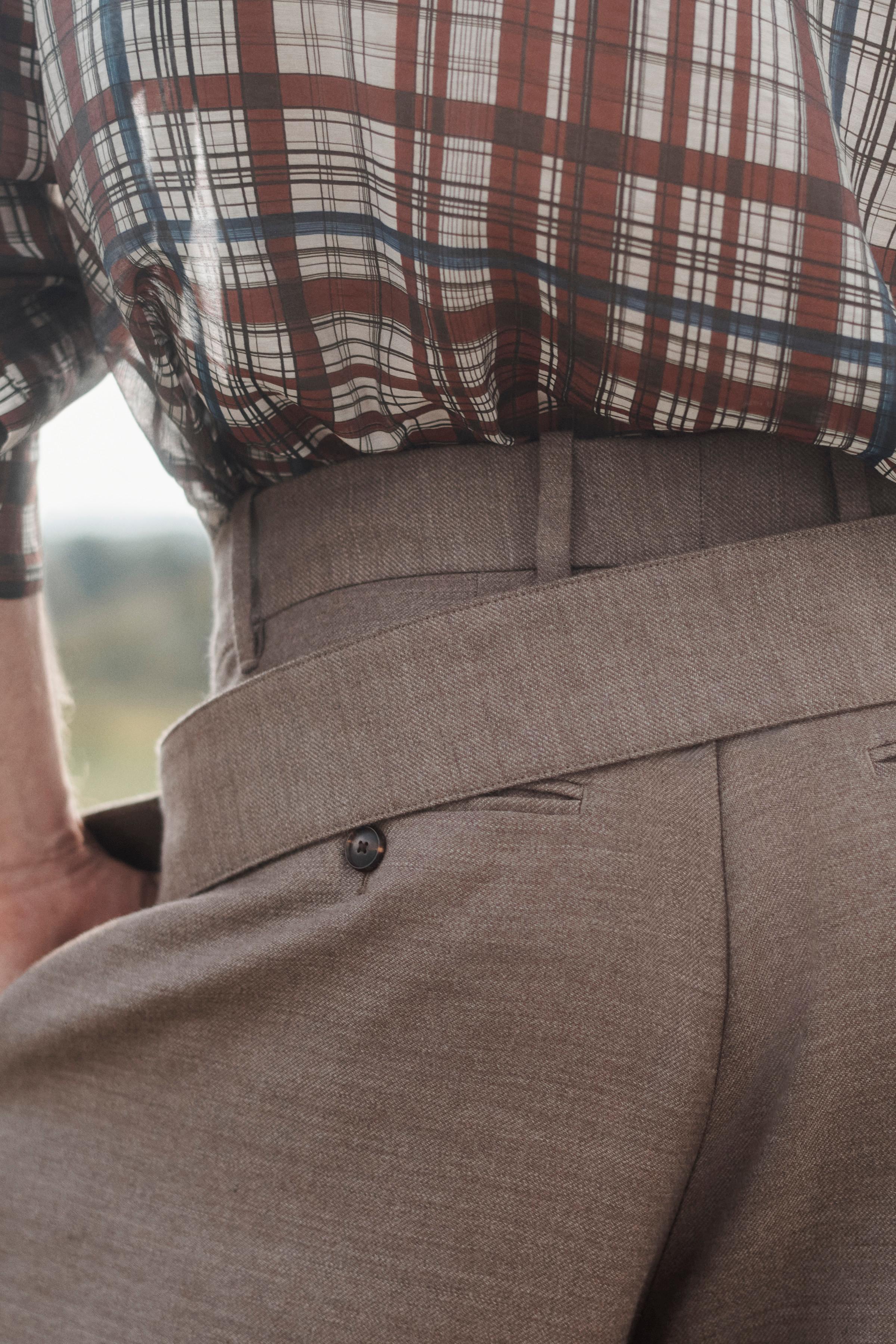 LIMITED EDITION WIDE FIT BELTED PANTS